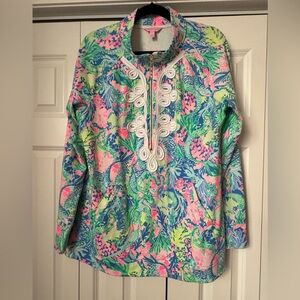 Lilly Pulitzer Mermaids Cove Popover - Size Large